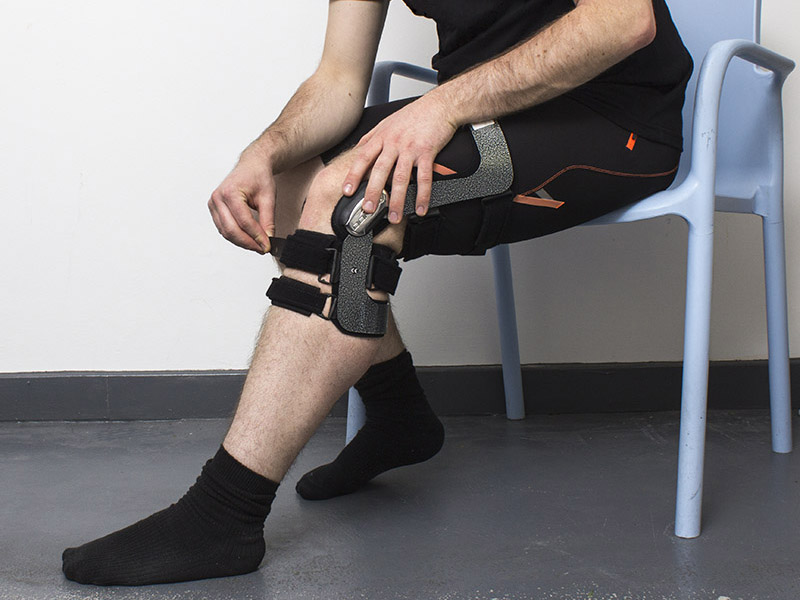 Secure strap 4 at the top of the calf