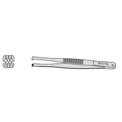 Continental Pattern Dissecting Forceps With 3 Into 4 Teeth And Broad End 160mm Straight (Pack of 10)