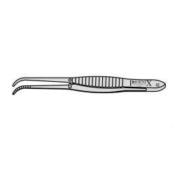 Iris Dissecting Forceps With Serrated Jaws 100mm Curved (Pack of 10)