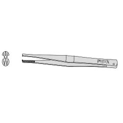 Lane Dissecting Forceps With 2 Into 3 Teeth 150mm (Lanes) 150mm Straight