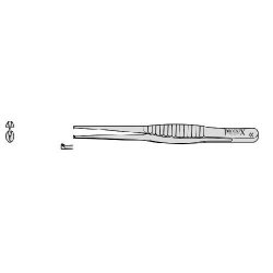 Treves Dissecting Forceps With 1 Into 2 Teeth 200mm Straight