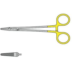 Crile Wood Needle Holder With Tungsten Carbide Jaws And Box Joint (Crilewood) 200mm Straight