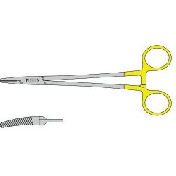 Heaney Needle Holder Tungsten Carbide Jaws And Box Joint 200mm Curved