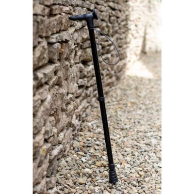 Cool Crutches Black Height-Adjustable Walking Stick (Right-Hand)