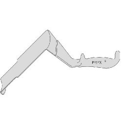 St Marks / Lloyd Davis Retractor With Blade Length 170mm Into Taper 64mm Down To 51mm Width With Lip And Solid Handle