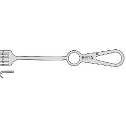 Volkmann Retractor With 6 Sharp Prongs 215mm