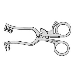 West Retractor With 2 Into 3 Teeth Sharp 115mm