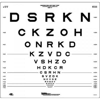 Precision Vision 4-Metre ETDRS LogMAR Eye-Test (Chart 2 Original)