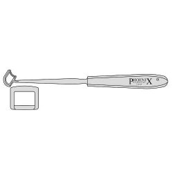 Beckmann Adenoid Curette Size 2 With Hollow Handle 14mm 210mm