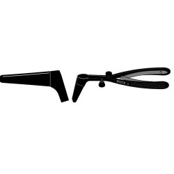 Cottle Nasal Speculum No.3 Blade 41mm. Screw Joint With Side Locking Screw And A Black Finish 130mm