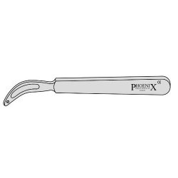 Kocher Full Curve Single End Thyroid Dissector 180mm Curved