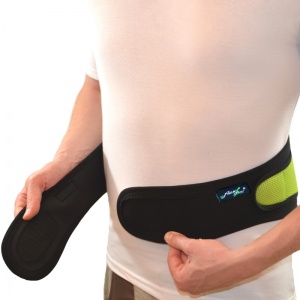 4Dflexisport Lime Lumbar Support Belt with Side Pulls