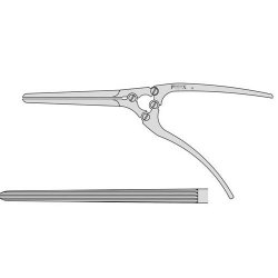 Payr Intestinal Crushing Clamp 100mm Blades Without Pin With A Lever Action And Longitudinal Serrations 290mm