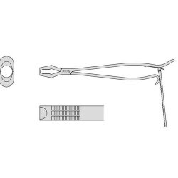 Lane Bone Holding Forceps With Ratchet And A Box Joint 380mm