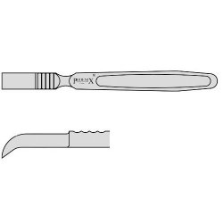 Farabeuf Bone Rugine With Chisel Edge With A Flat Handle (Elevator) 150mm Curved
