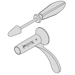 Gabriel Rectal Proctoscope Adult Size 24mm Internal Dia x 64mm Length With Distal End And Obturator With A Chrome Plated Finish