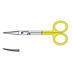 Iris Scissors With Tungsten Carbide Jaws Fine Pointed 115mm Curved