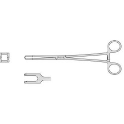 Schroeder Uterine Vulsellum Forceps With 2 Into 2 Teeth And A Box Joint 240mm Straight