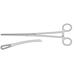 Vant Uterine Polypus Forceps With Fenestrated Serrated Jaws And A Box Joint 270mm Curved