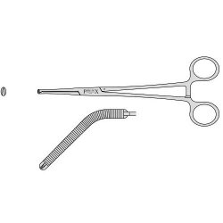 Chelsea Angled On Flat Hysterectomy Clamp With 1 Into 2 Teeth And A Box Joint 200mm Angled 200mm Angled