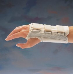 Standard D-Ring Carpal Tunnel Syndrome Wrist Brace Support - Beige