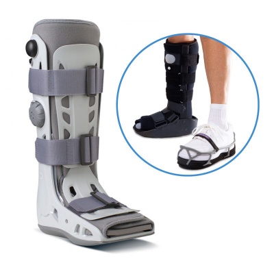 Aircast AirSelect Elite Walker Boot and ProCare ShoeLift Shoe Balancer