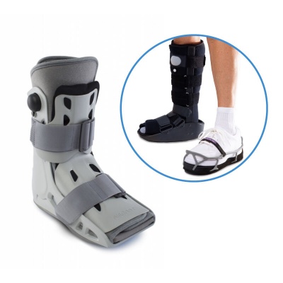 Aircast AirSelect Short Walker Boot and ProCare ShoeLift Shoe Balancer