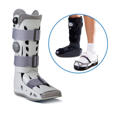 Aircast AirSelect Standard Walker Boot and ProCare ShoeLift Shoe Balancer