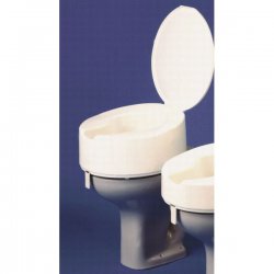 Ashby Raised Toilet Seat 6in/15cm Deluxe with Lid