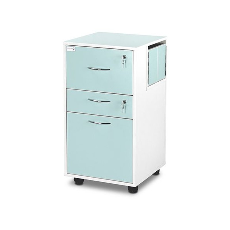 Bristol Maid Two-Tone Hospital Bedside Cabinet With Lock