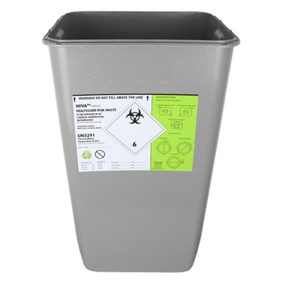 Daniels WIVA Infinity Grey 60-Litre Clinical Waste Container (Bin Only)