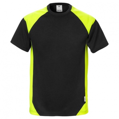 Fristads Breathable Hi-Vis Running T-Shirt (Black/Yellow)