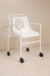Fixed Height Economy Mobile Shower Chair