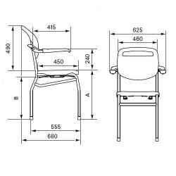 Linido Trento Shower/Toilet Chair
