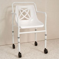 Height Adjustable Economy Mobile Shower Chair