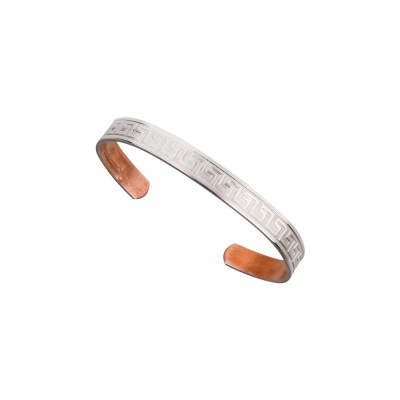 Sabona Olympia Copper Silver-Plated Bracelet (7mm Width)