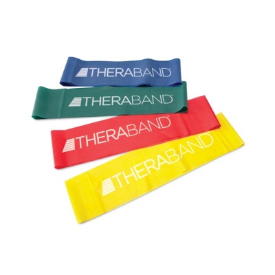 THERABAND Heavy Strength Green Resistance Band Loops (10-Pack)