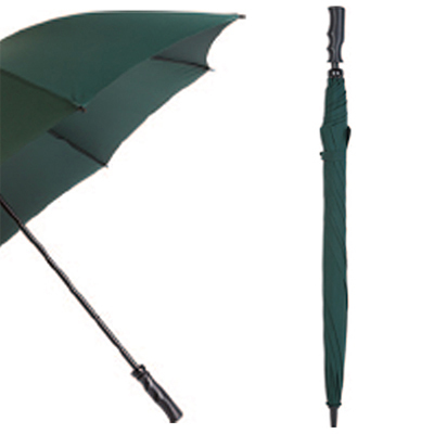 British Racing Green Large-Canopy Windproof Golf Umbrella with Lightweight Fibreglass Shaft