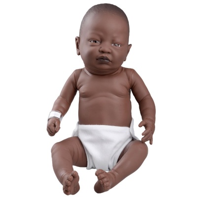 3B Scientific Newborn Baby Care Model (Male, Black)