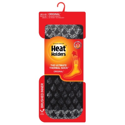 Heat Holders Women's Black Thermal Slipper Socks