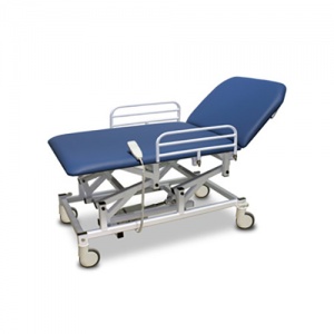Bristol Maid Two-Section Mobile Bariatric Treatment and Examination Couch with Foot Switch and Electric Backrest