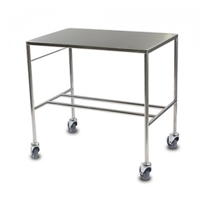 Bristol Maid Large Stainless Steel Dressing and Instrument Trolley with Two Fixed Shelves