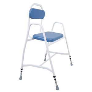 Cefndy Bariatric Perching Stool with Padded Back