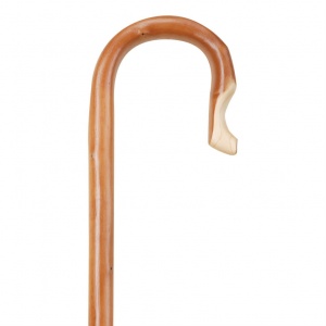 Chestnut Shepherd's Crook Walking Stick (4' 6'')