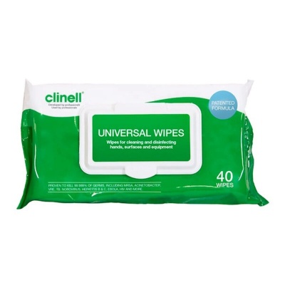 Clinell Universal Antimicrobial Sanitising Wipes