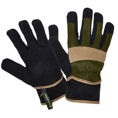 ClipGlove Cool Rigger Men's Padded Faux-Suede Outdoor Work Gloves