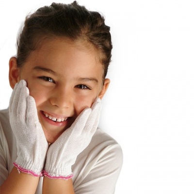 DermaSilk Children's Hypoallergenic Eczema and Dermatitis Silk Gloves