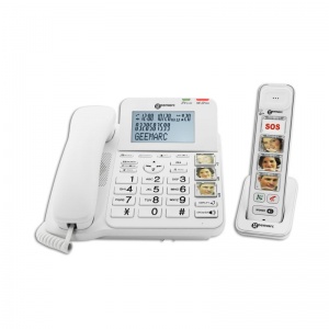 Geemarc AmpliDECT 295 Combi Photo Amplified Corded Desk Phone and Answering Machine