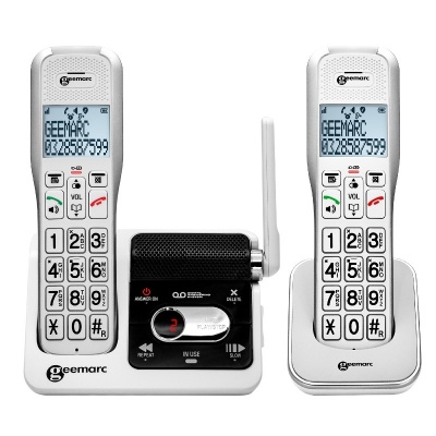 Geemarc AmpliDECT 595-2 Ultra Low Energy Amplified Cordless Phone with Additional Handset