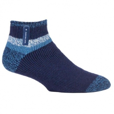 Heat Holders Navy Home Men's Thermal Ankle Socks (Pack of Three Pairs)
